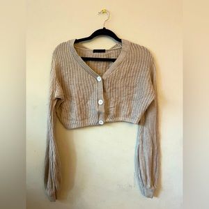 Tan cardigan